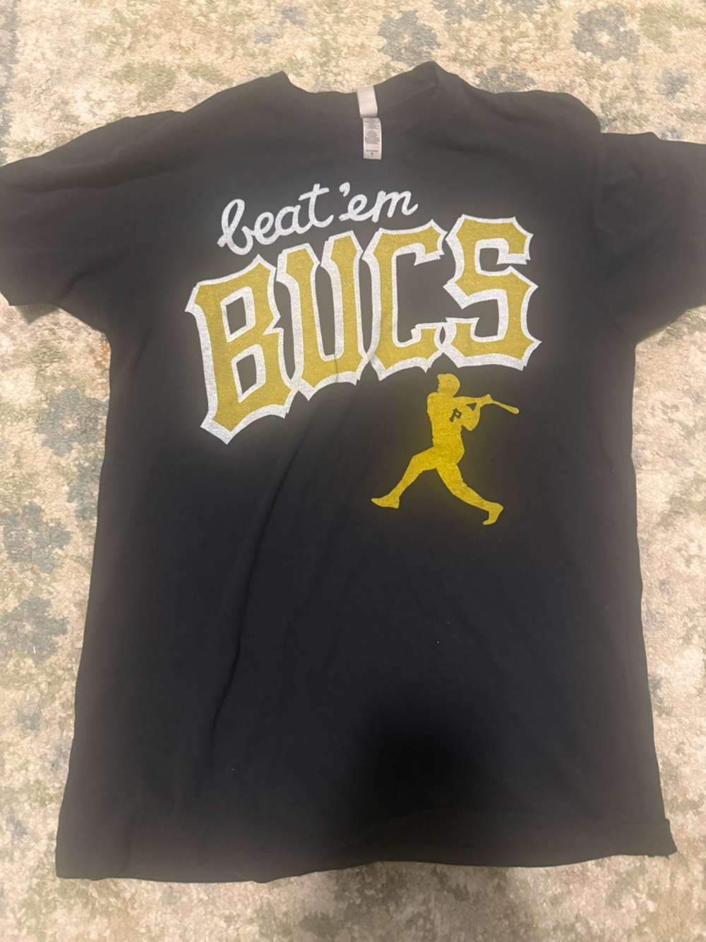 Next Level Apparel Black Crewneck Pittsburgh Pirates Tee
